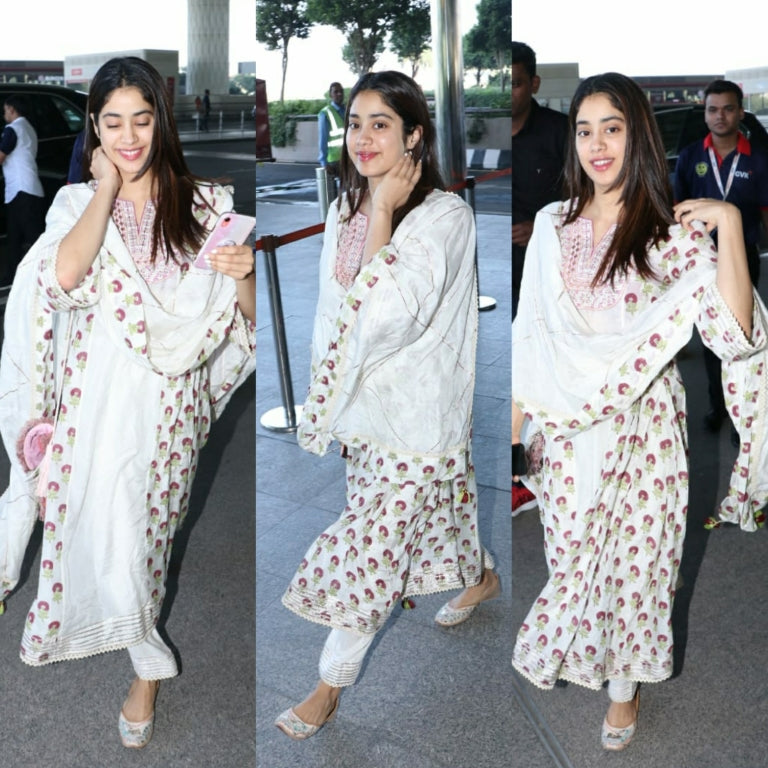 Janhvi Kapoor in PRETTY PEACOCK: PAYAL SINGHAL X FIZZY GOBLET