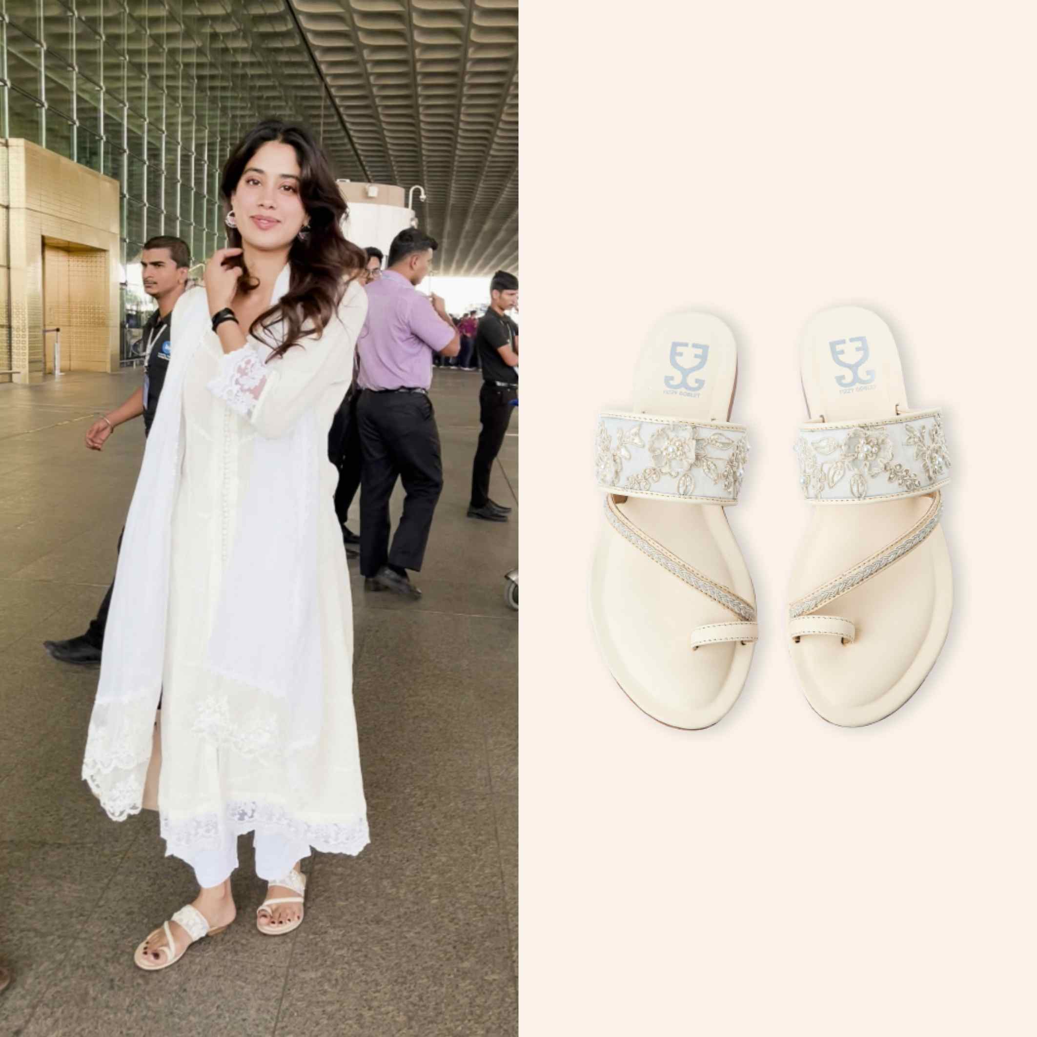 Janhvi Kapoor in French Vanilla : Kolha Flats