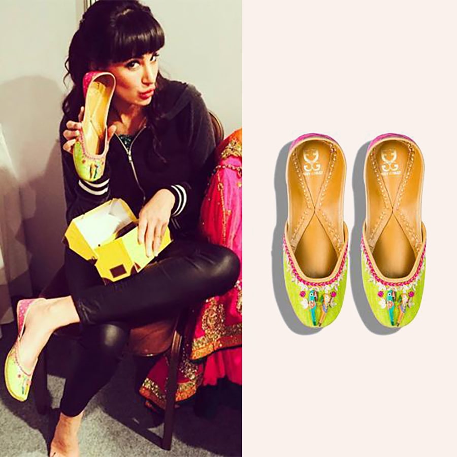 Nargis Fakhri in PARROTS LIME GREEN