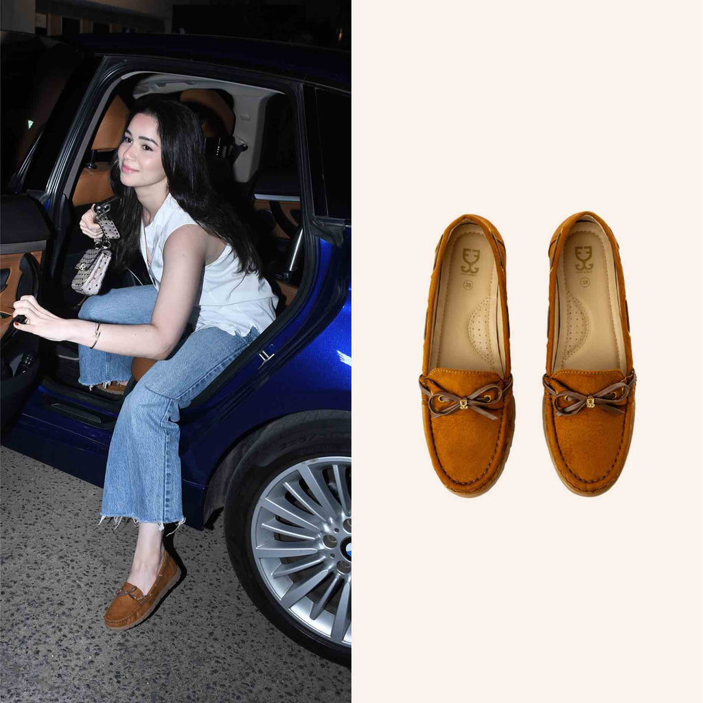 Sara Tendulkar in  Flex Up - Caramel Brown : Loafers