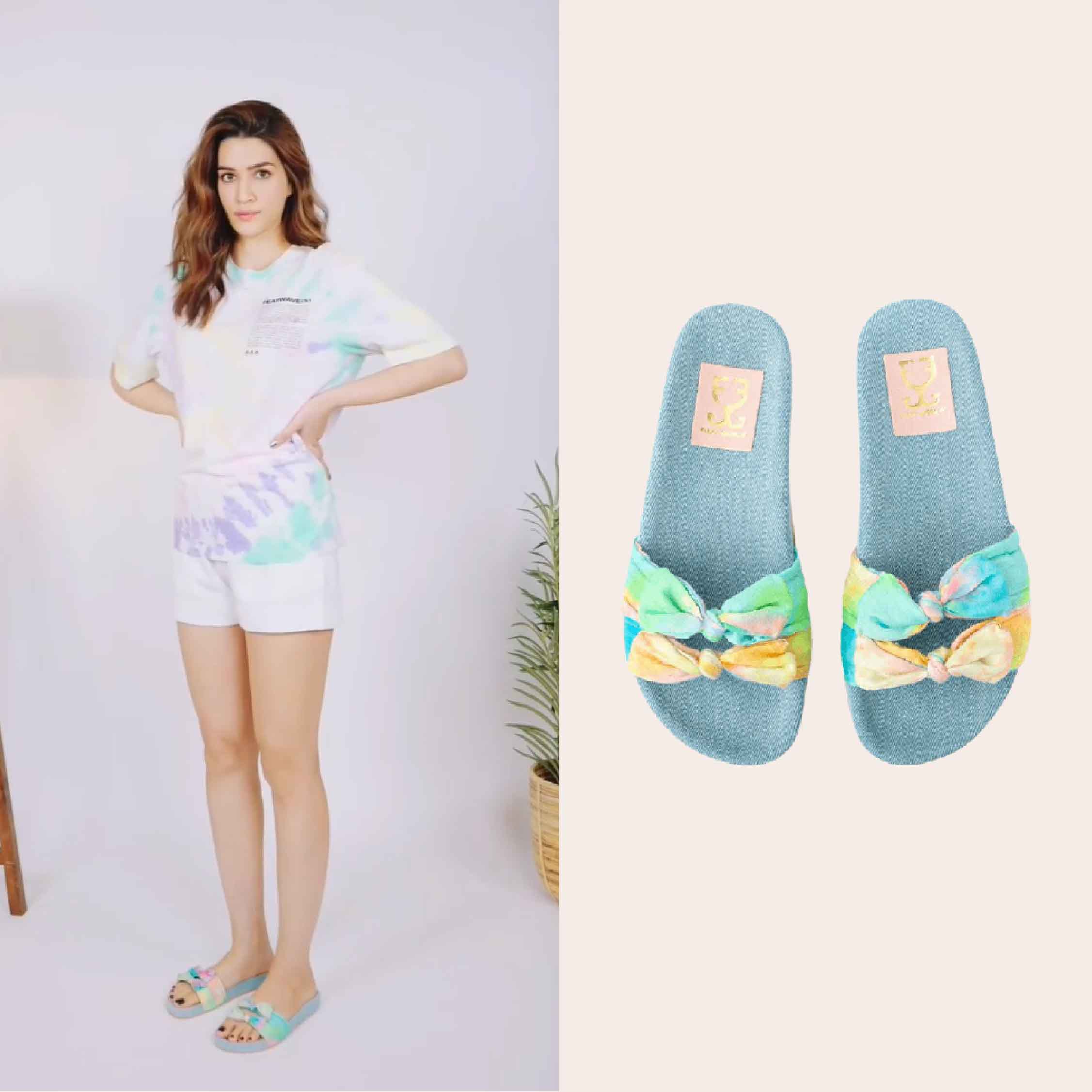 Kriti Sanon in Tie Dye Fly : Vegan Sliders