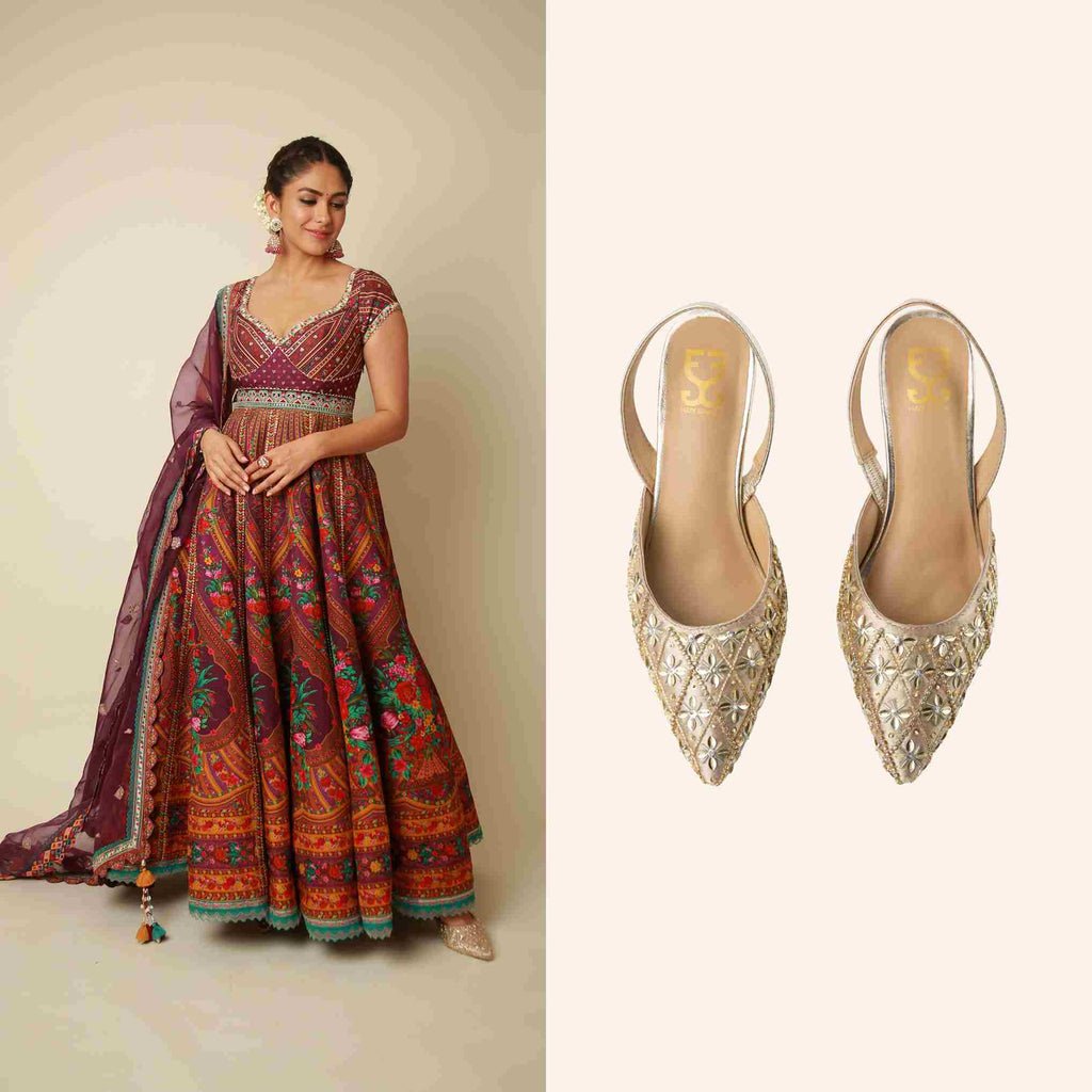 Mrunal Thakur in Starstruck Salsa Mule Heels