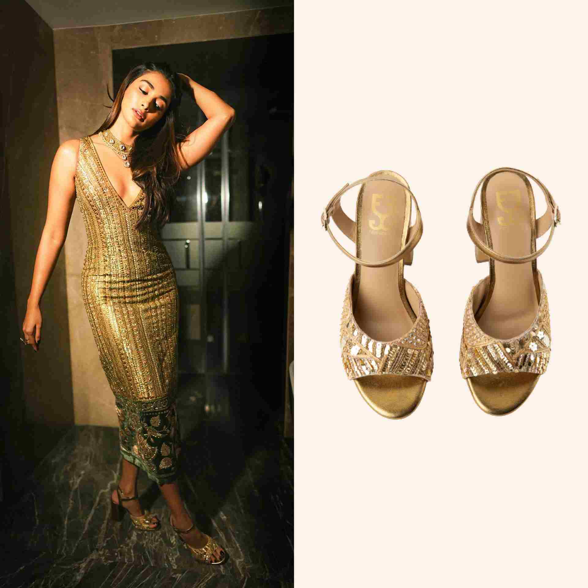 Pooja Hegde in Aurora Tower Heels