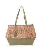 Bazaar Tote With Handwoven Raffia - Limited Edition