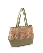 Bazaar Tote With Handwoven Raffia - Limited Edition