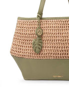 Bazaar Tote With Handwoven Raffia - Limited Edition