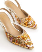 Crackling Jalebi Salsa Mule Heels - Kareena Kapoor Khan x Fizzy Goblet - Limited Edition