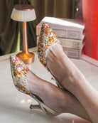 Crackling Jalebi Salsa Mule Heels - Kareena Kapoor Khan x Fizzy Goblet - Limited Edition