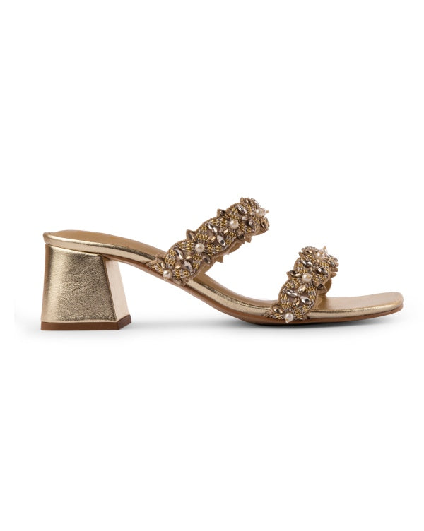 Golden Hour Glam : Sandal Heels