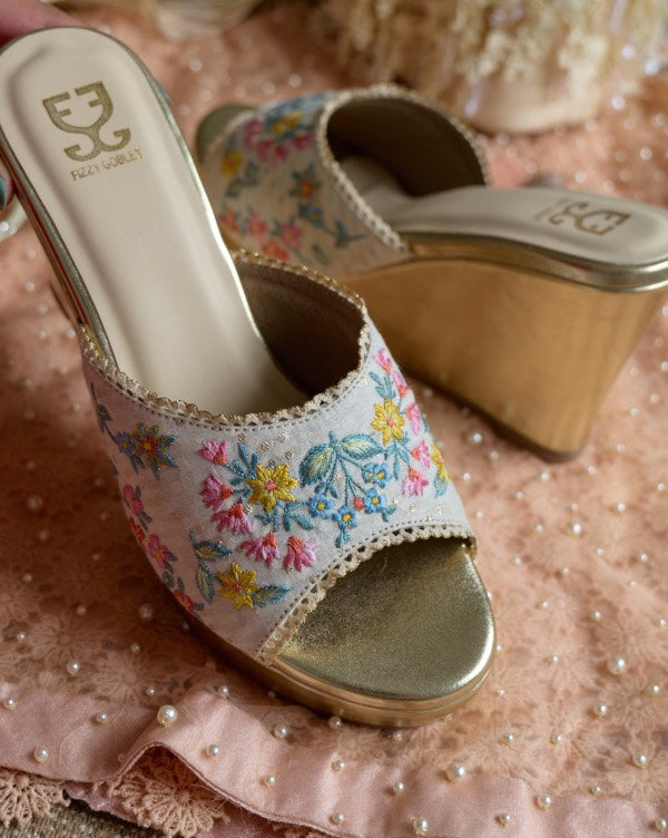 Lace Is More Sandal Wedge