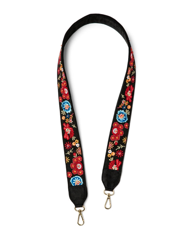 Midnight Garden Embroidered Strap