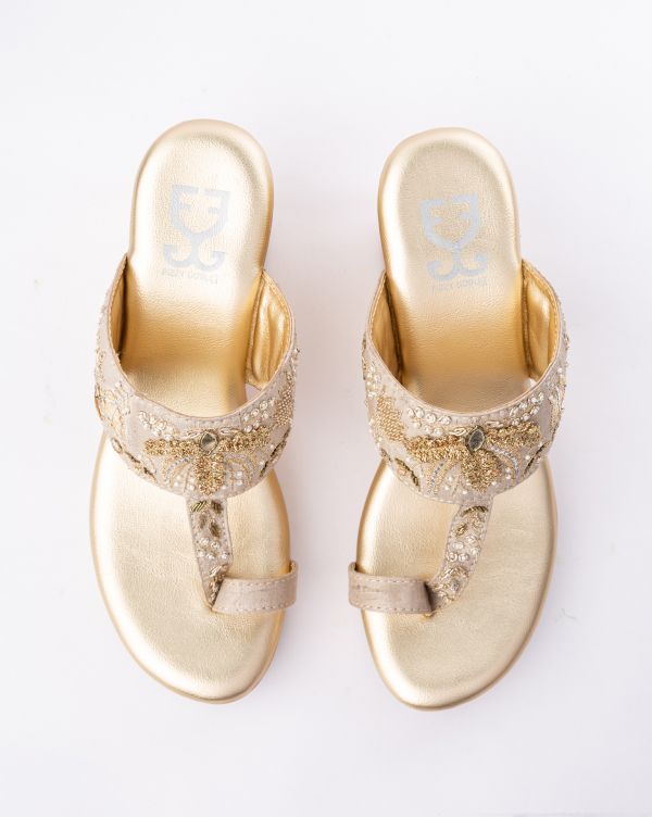 Palermo Kolha Wedge - Payal Singhal x Fizzy Goblet - Limited Edition