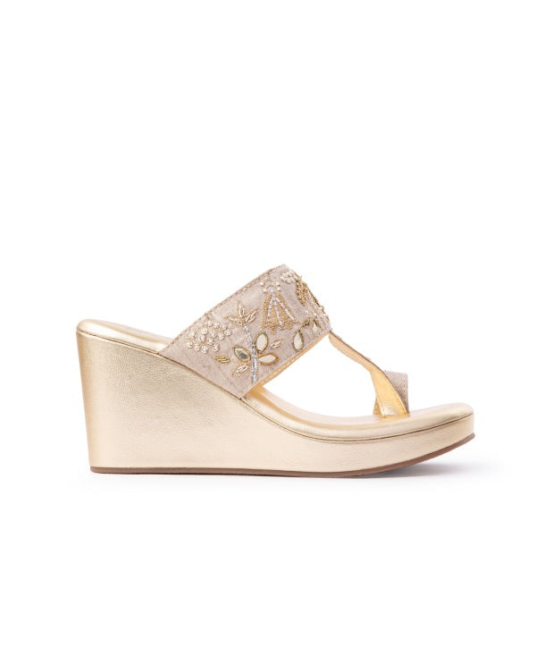 Palermo Kolha Wedge - Payal Singhal x Fizzy Goblet - Limited Edition