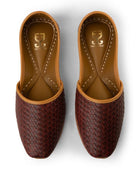 Pattern-Breaker Brown Juttis For Men