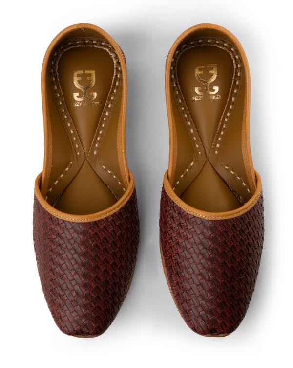 Pattern-Breaker Brown : Juttis For Men