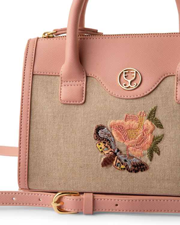 Peachy Powerhouse Mini Tote Bag