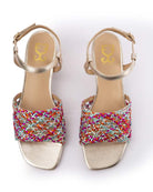 Rainbow Sprinkles Sandal Heels