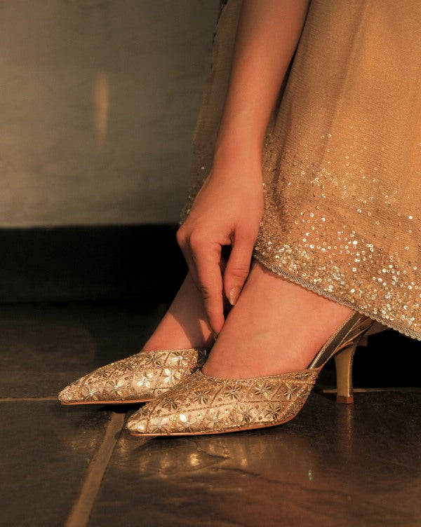 Starstruck Salsa Mule Heels  - Kareena Kapoor Khan x Fizzy Goblet - Limited Edition