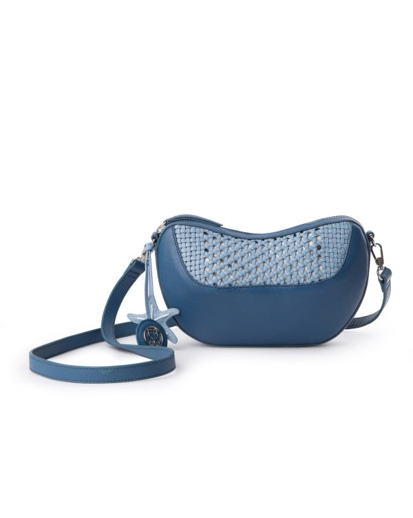 Wave Crossbody Bag With Leather Woven Panel - Limited Edition