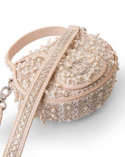 The Micro Bag Leather With Pearl Embroidery