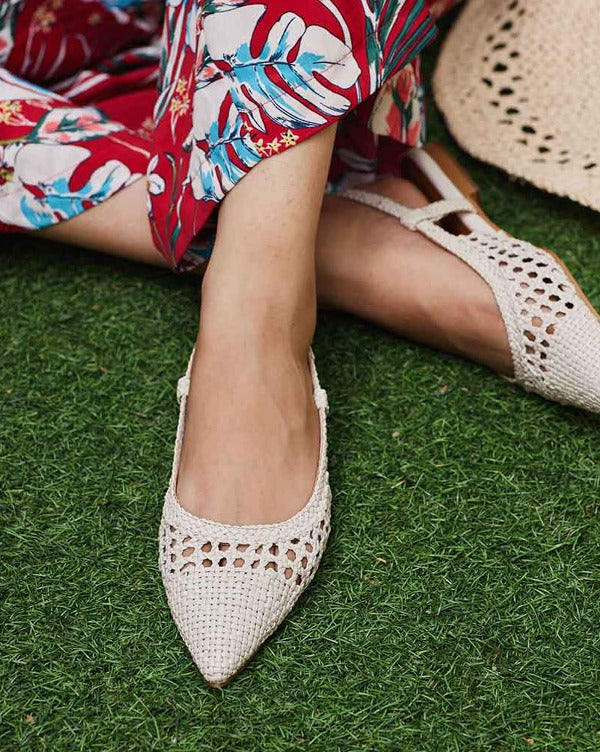 Cookies & Cream Slingback Mules