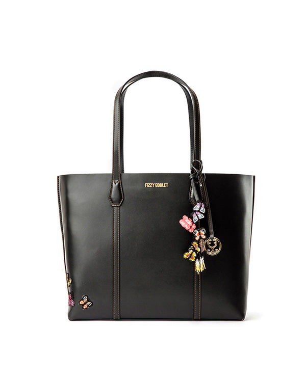 Fizzy Tote Leather Black